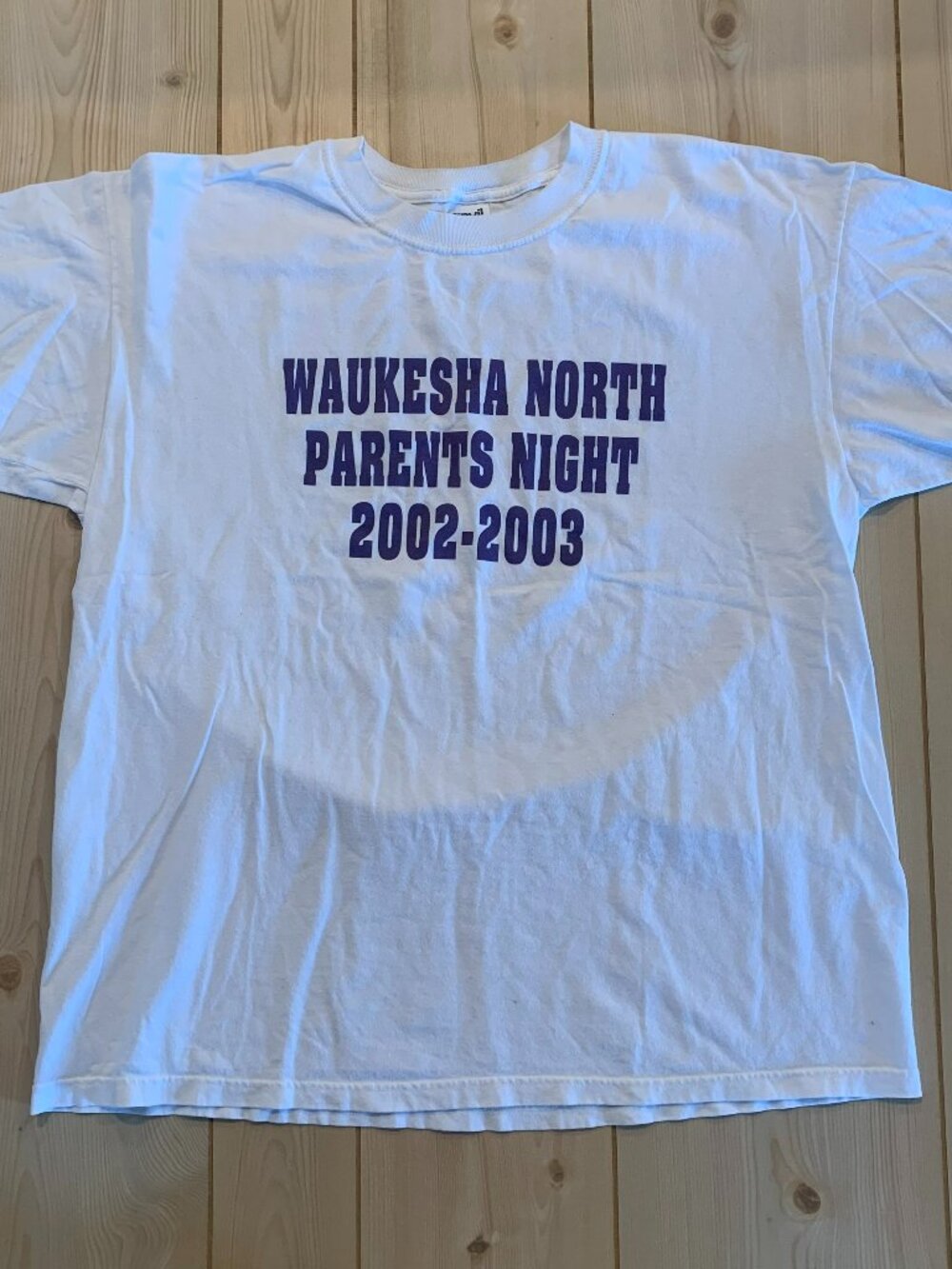 Vintage Y2K Waukesha North Parent's Night High School Teacher Student T-Shirt XL